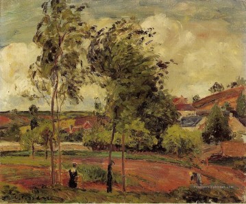 vents forts pontoise Camille Pissarro Peinture à l'huile